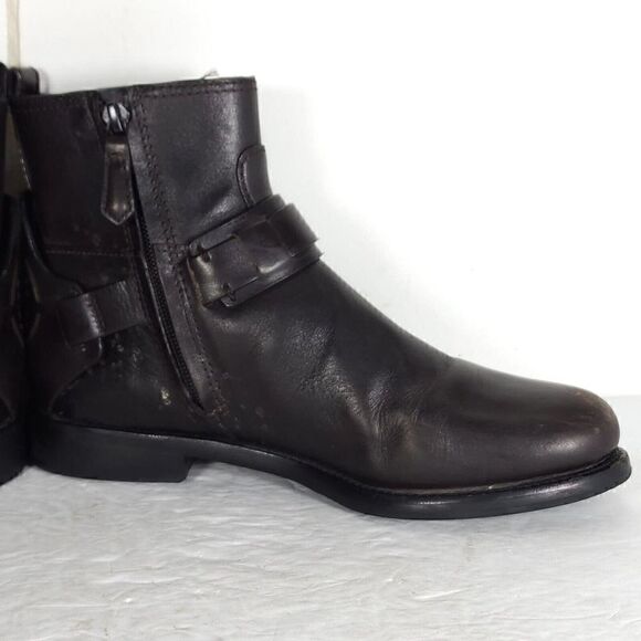 Tory Burch Women's Derby US 6M Brown Leather Flat Ankl Chelsea Bootie Boots - Picture 6 of 15